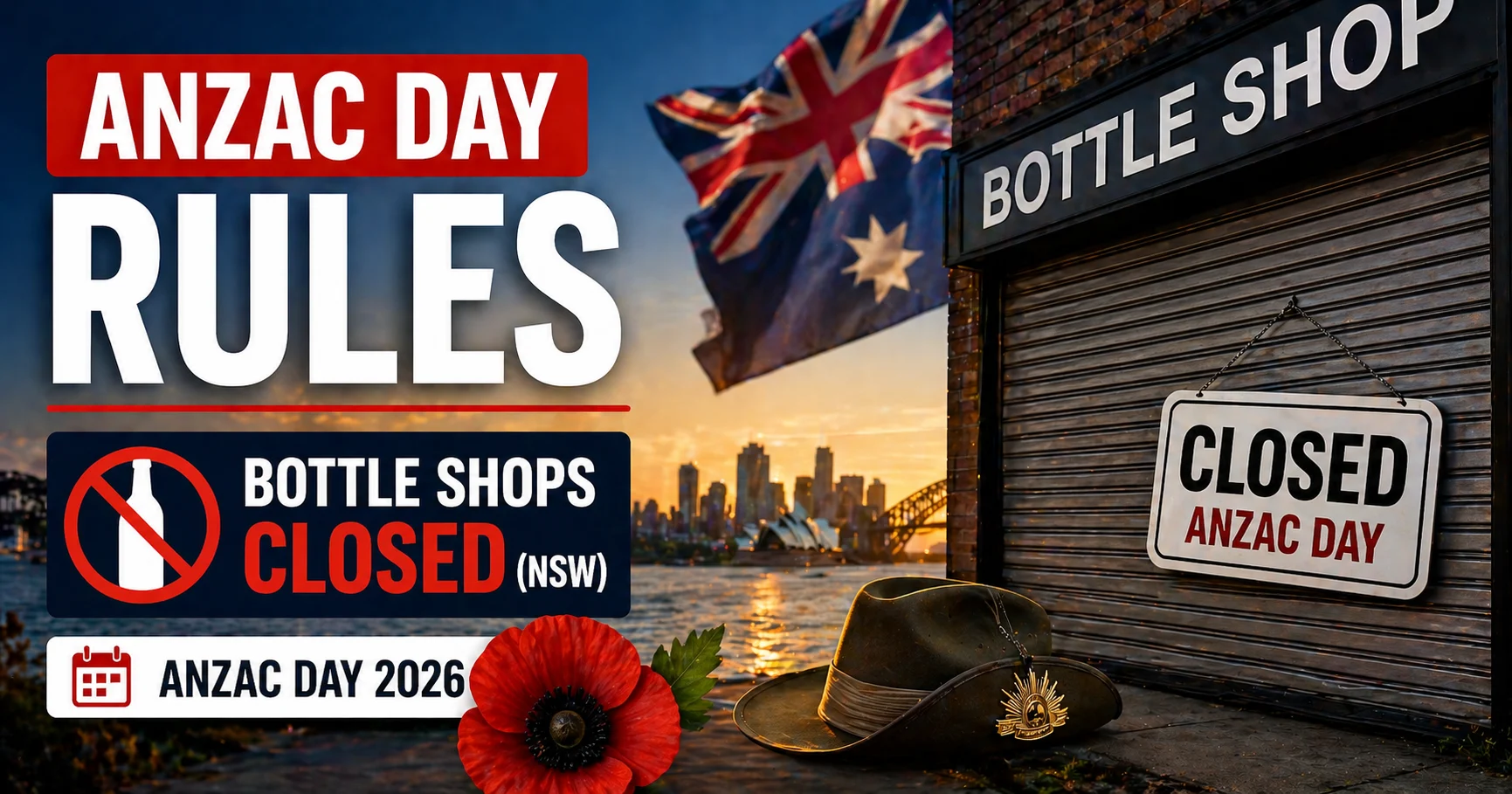 Here Is Everything You Need To Know About NSW Bottle Shop Anzac Day Trading Laws In 2026