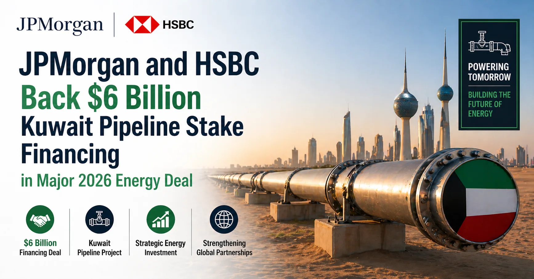 JPMorgan and HSBC Back $6 Billion Kuwait Pipeline Stake Financing in Major 2026 Energy Deal
