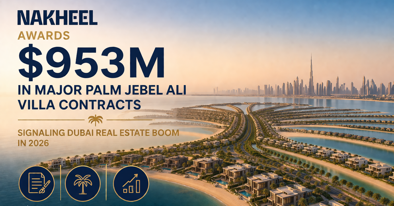 Nakheel Awards $953M In Major Palm Jebel Ali Villa Contracts Signaling Dubai Real Estate Boom In 2026