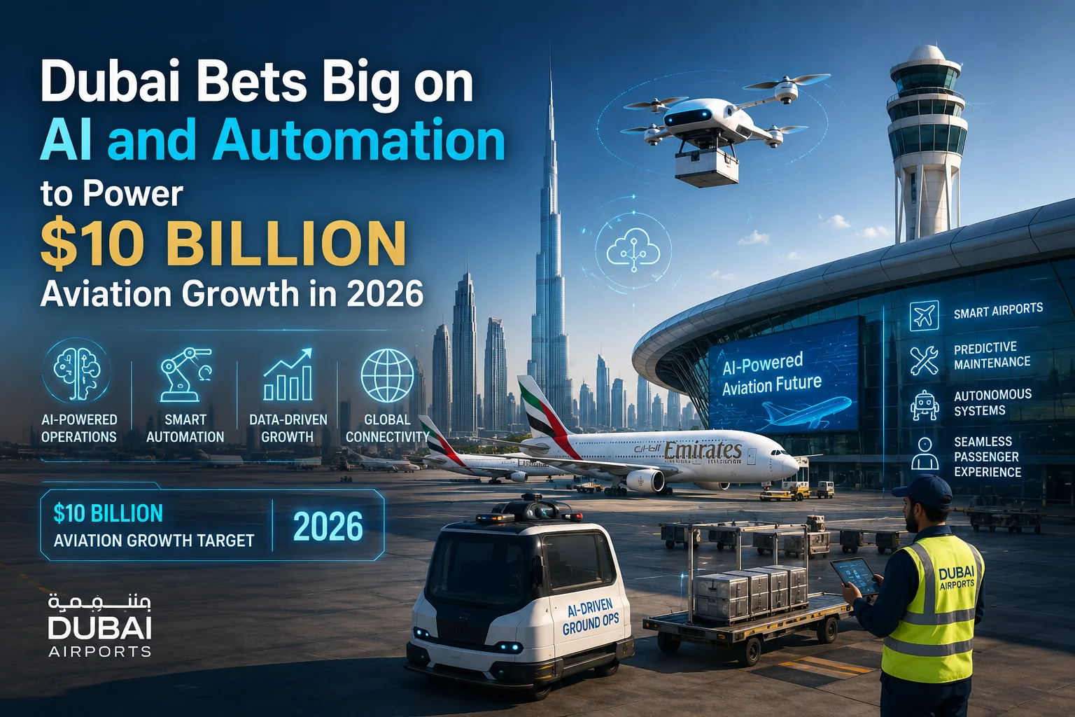 Dubai Bets Big on AI and Automation to Power $10 Billion Aviation Growth in 2026